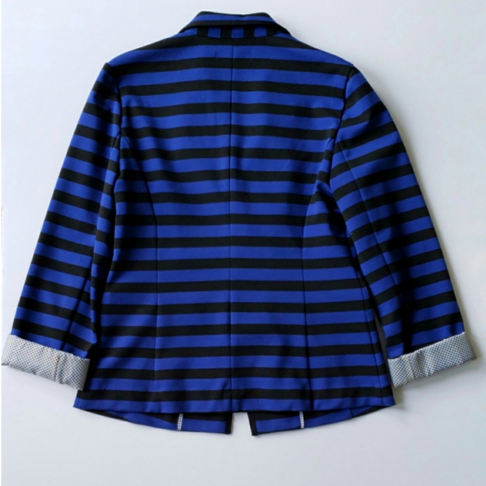 Ellen Tracy Lightweight Knit Statement Blazer M - image 3